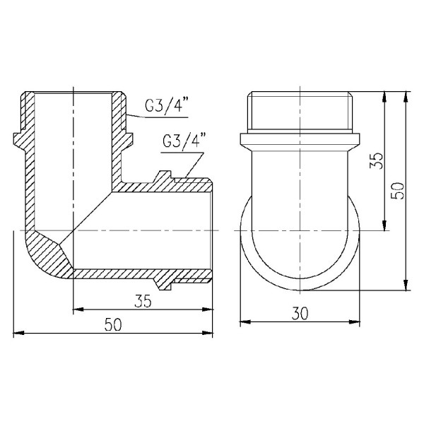 Кутик SD Forte 3/4" ЗЗ SF37320