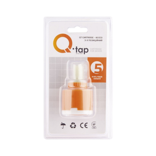 Картридж Qtap 40 ECO з пластиковим штоком