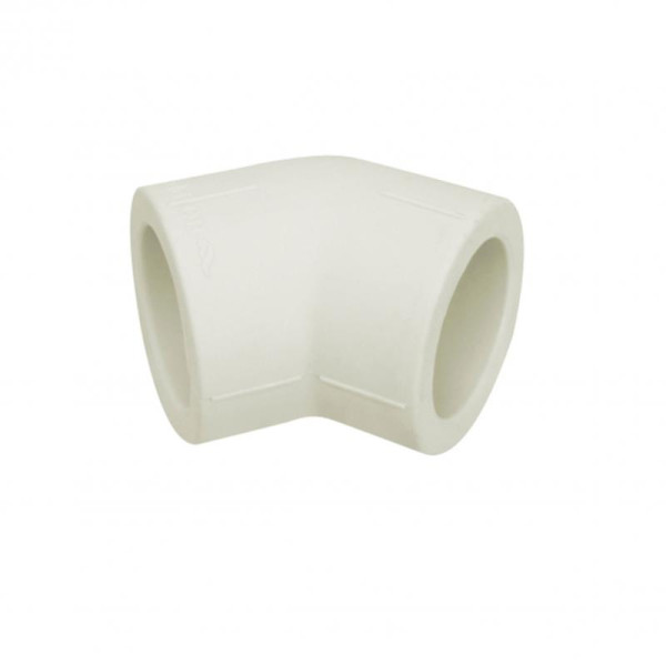 Кут з поліпроп. (45) 40х40 д/поліпроп. труб  Blue Ocean "Білий"