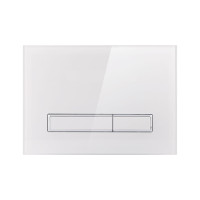 Qtap Nest Муляж Клавіша лінійна White glass 175х245х4mm