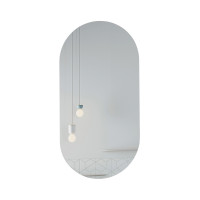 Дзеркало Scorpio настінне, овальне, LED вимикач настінний 500х900 мм Qtap