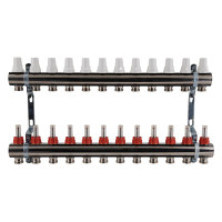 Колектор з витратомірами SD Plus 1" 12 виходів SDO235W12
